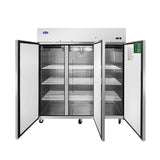 Atosa Top Mount Three Door Reach-in Freezer - MBF8003GR - VRS Restaurant Equipment & Supply Store