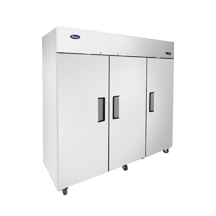 Atosa Top Mount Three Door Reach-in Freezer - MBF8003GR - VRS Restaurant Equipment & Supply Store