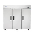 Atosa Top Mount Three Door Reach-in Refrigerator - MBF8006GR - VRS Restaurant Equipment & Supply Store