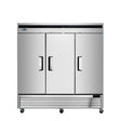 Atosa 82" Bottom Mount Three Door Reach-in Refrigerator - MBF8508GR - VRS Restaurant Equipment & Supply Store