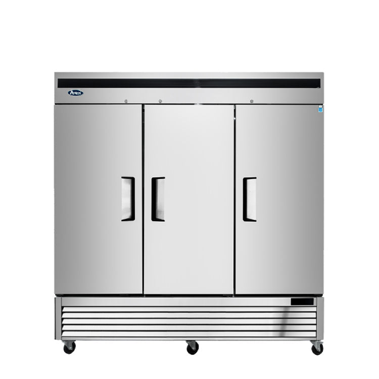 Atosa 82" Bottom Mount Three Door Reach-in Refrigerator - MBF8508GR - VRS Restaurant Equipment & Supply Store