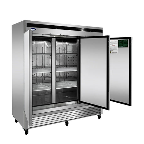 Atosa 82" Bottom Mount Three Door Reach-in Refrigerator - MBF8508GR - VRS Restaurant Equipment & Supply Store