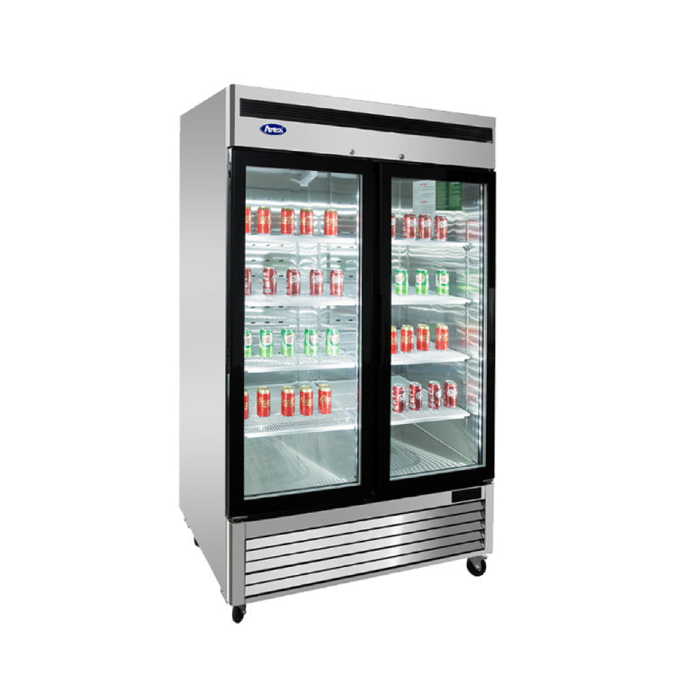 Atosa Two Glass Door Merchandiser Cooler - MCF8707GR - VRS Restaurant Equipment & Supply Store