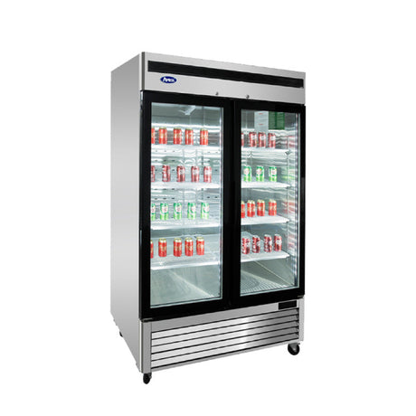 Atosa Two Glass Door Reach-in Freezer - MCF8703ES - VRS Restaurant Equipment & Supply Store