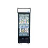 Atosa 24" Black Cabinet One Glass Door Merchandiser Cooler - MCF8726GR - VRS Restaurant Equipment & Supply Store