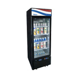 Atosa Black Cabinet One Glass Door Merchandiser Cooler - MCF8725GR