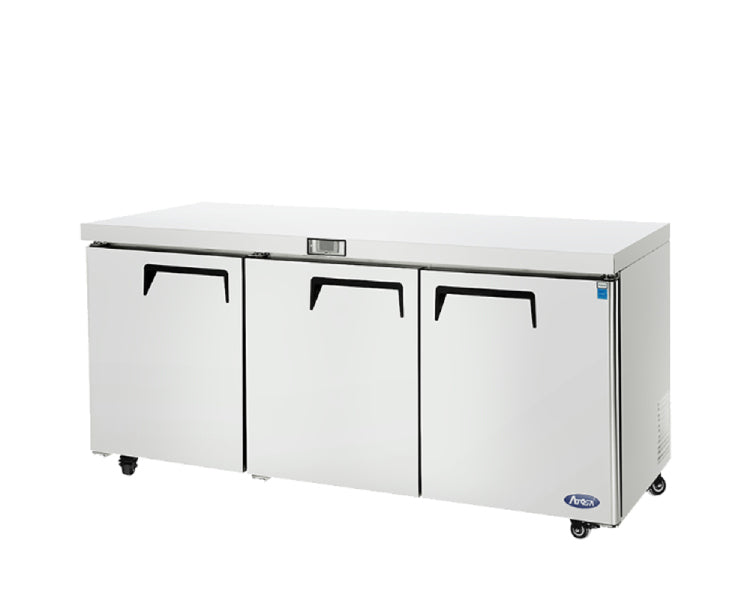 Atosa 72″ Undercounter Refrigerator Three Door - MGF8404GR - VRS Restaurant Equipment & Supply Store