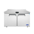 Atosa 48″ Worktop Freezer Two Door with Backsplash - MGF8413GR - VRS Restaurant Equipment & Supply Store