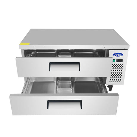 Atosa 36″ Refrigerated Chef Base Two Drawers - MGF8448GR - VRS Restaurant Equipment & Supply Store