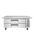 Atosa 60″ Refrigerated Chef Base, Extended Top Two Drawers - MGF8452GR - VRS Restaurant Equipment & Supply Store