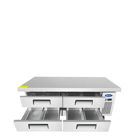 Atosa 72″ Refrigerated Chef Base Four Drawers - MGF8453GR - VRS Restaurant Equipment & Supply Store