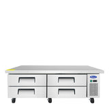 Atosa 72″ Refrigerated Chef Base Four Drawers - MGF8453GR - VRS Restaurant Equipment & Supply Store