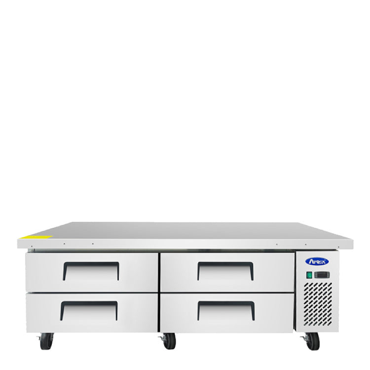 Atosa 76″ Refrigerated Chef Base, Extended Top Four Drawers - MGF8454GR