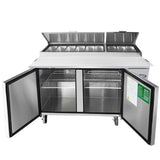 Atosa 67″ Refrigerated Pizza Prep. Table - MPF8202GR