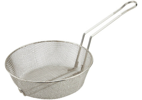 Winco Nickel Plated Steel Culinary Basket, Fine