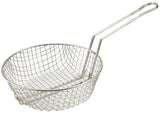 Winco Nickel Plated Steel Culinary Basket, Coarse