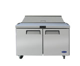 Atosa 60″ Refrigerated Standard Top Sandwich Prep. Table Two Door - MSF8303GR