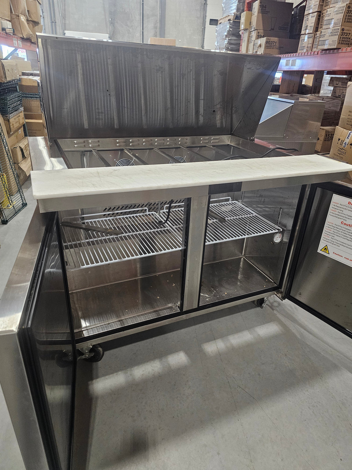 Atosa MSF8306GR 48" Mega Top Refrigerated Sandwich Prep Table