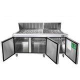 Atosa 72″ Refrigerated Mega Top Sandwich Prep. Table - MSF8308GR