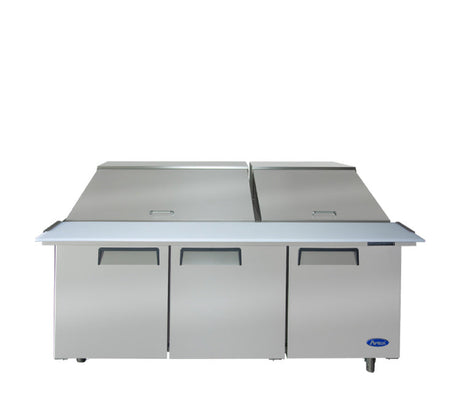 Atosa 72″ Refrigerated Mega Top Sandwich Prep. Table Three Door - MSF8308GR