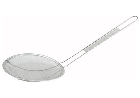 Winco Single Mesh Strainer, Stainless Steel, Coarse - VRS Restaurant Equipment & Supply Store