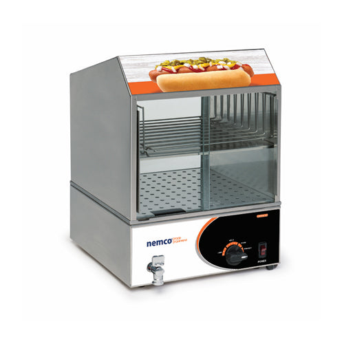 Nemco 8300 Hot Dog Steamer With Glass Doors - VRS Restaurant Equipment & Supply Store