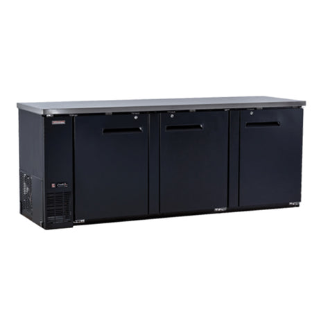 New Air NBB-90-SB 90″ 3 Door Solid Back Bar Refrigerator - VRS Restaurant Equipment & Supply Store