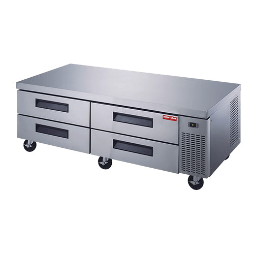 New Air NCB-072-SS 72″ 4 Drawer Refrigerated Chef Base - VRS Restaurant Equipment & Supply Store