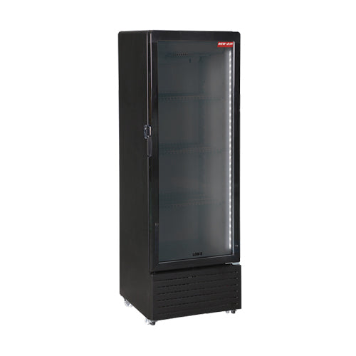 New Air NGR-21-62H 1 Door Glass Refrigerator Merchandiser- Black - VRS Restaurant Equipment & Supply Store