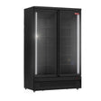 New Air NGR-49-HB 49″ 2 Swing Door Glass Refrigerator Merchandiser – All Black - VRS Restaurant Equipment & Supply Store