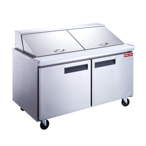 New Air NPT-060-MSA 60″ 2 Door Mega Top Refrigerator - VRS Restaurant Equipment & Supply Store