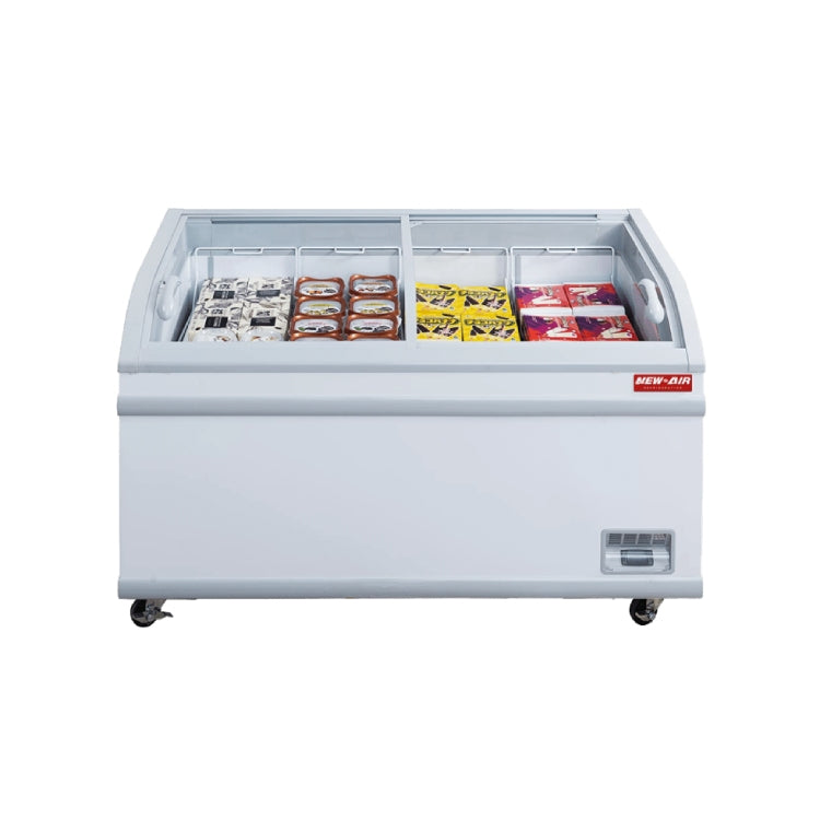 New Air 80″ Curved Glass Island Freezers - NIF-80-CG