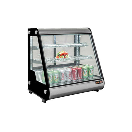 New Air NDC-013-CD 28″ Angled Glass Countertop Display Refrigerator - VRS Restaurant Equipment & Supply Store