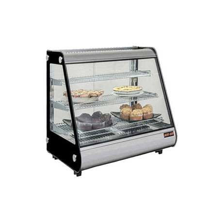 New Air NDC-013-HT 28″ Angled Glass Countertop Heated Display Case - VRS Restaurant Equipment & Supply Store