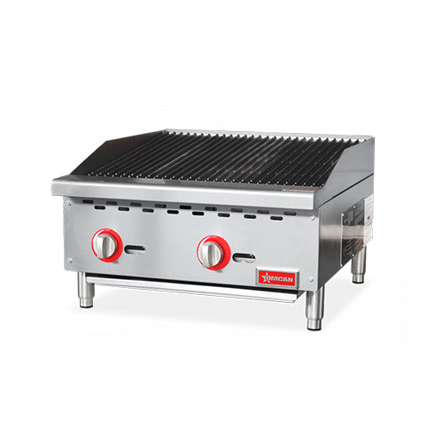 Omcan CE-CN-CB24-M 24″ Natural Gas Radiant Charbroiler - VRS Restaurant Equipment & Supply Store