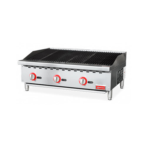 Omcan CE-CN-CB36-M 36″ Natural Gas Radiant Charbroiler - VRS Restaurant Equipment & Supply Store