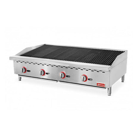 Omcan CE-CN-CB48-M 48″ Natural Gas Radiant Charbroiler - VRS Restaurant Equipment & Supply Store