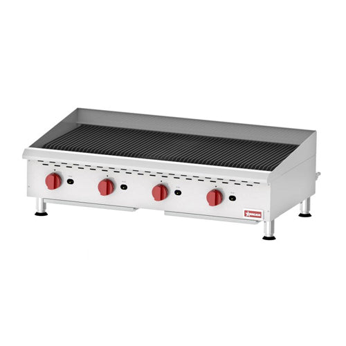 Omcan CE-CN-CBR48 48″ Natural Gas Radiant Charbroiler - VRS Restaurant Equipment & Supply Store