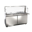 Omcan PT-CN-1524-S-HC 60″ Refrigerated Salad Bar with Sneeze Guard - VRS Restaurant Equipment & Supply Store