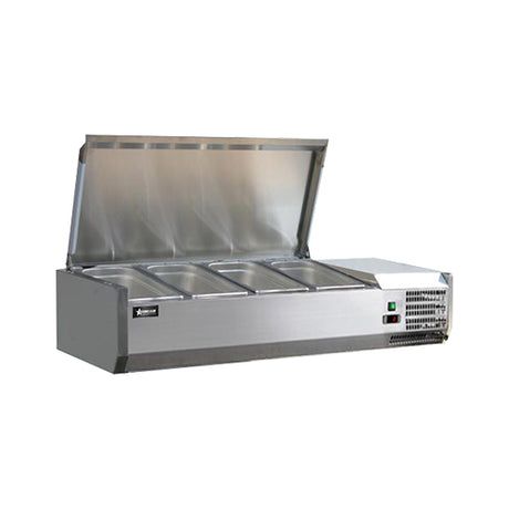 Omcan RS-CN-0004-PSS 46″ Refrigerated Countertop Condiment Station - VRS Restaurant Equipment & Supply Store