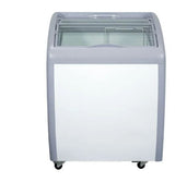 XS-160YX Curved Glass Top Ice Cream Freezer