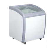 XS-160YX Curved Glass Top Ice Cream Freezer