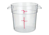 Winco Round Storage Container, Clear Polycarbonate