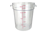 Winco Round Storage Container, Clear Polycarbonate