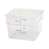 Winco Square Storage Container, Clear Polycarbonate