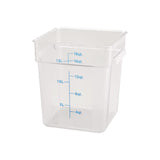 Winco Square Storage Container, Clear Polycarbonate