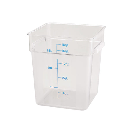 Winco Square Storage Container, Clear Polycarbonate