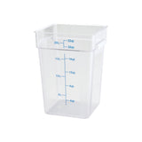 Winco Square Storage Container, Clear Polycarbonate