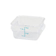 Winco PCSC-2C Square Storage Container, Clear Polycarbonate