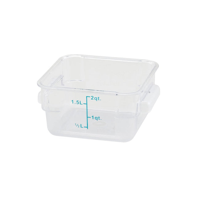 Winco PCSC-2C Square Storage Container, Clear Polycarbonate